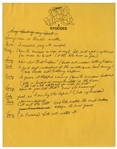 Moe Howard's Handwritten & Signed Comedy Sketch for an Episode of ''The New Three Stooges'' -- Manuscript Spans Over 10 Pages